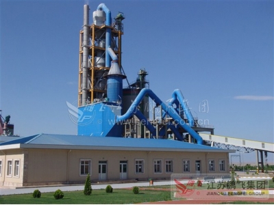 1200td rotary kiln cement production line project